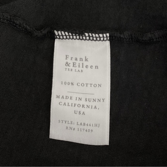 Frank & Eileen Nicole Henley Dress Size M Black Jersey Knit Cotton Vneckline - Picture 8 of 10